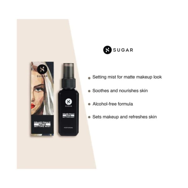 SUGAR Cosmetics Grand Finale Matte Setting Mist (50ml) - SUGAR Cosmetics