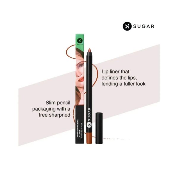 SUGAR Cosmetics Lipping On The Edge Lip Liner - 02 Wooed By Nude (1.2g) - SUGAR Cosmetics