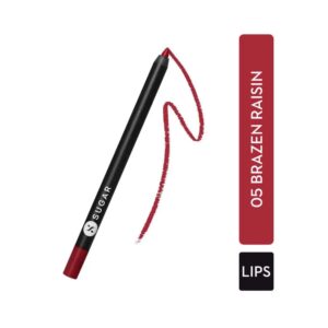 SUGAR Cosmetics Lipping On The Edge Lip Liner - 05 Brazen Raisin (1.2g) - SUGAR Cosmetics