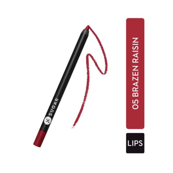 SUGAR Cosmetics Lipping On The Edge Lip Liner - 05 Brazen Raisin (1.2g) - SUGAR Cosmetics