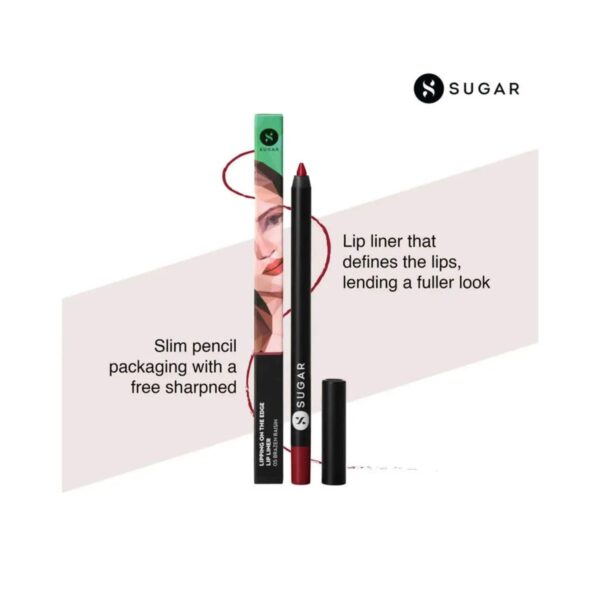 SUGAR Cosmetics Lipping On The Edge Lip Liner - 05 Brazen Raisin (1.2g) - SUGAR Cosmetics