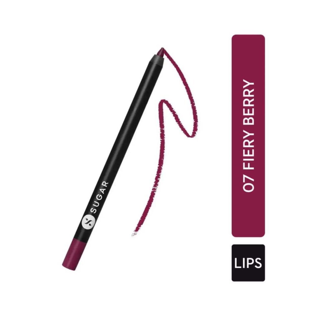 SUGAR Cosmetics Lipping On The Edge Lip Liner - 07 Fiery Berry (1.2g) - SUGAR Cosmetics