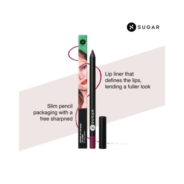 SUGAR Cosmetics Lipping On The Edge Lip Liner - 07 Fiery Berry (1.2g) - SUGAR Cosmetics