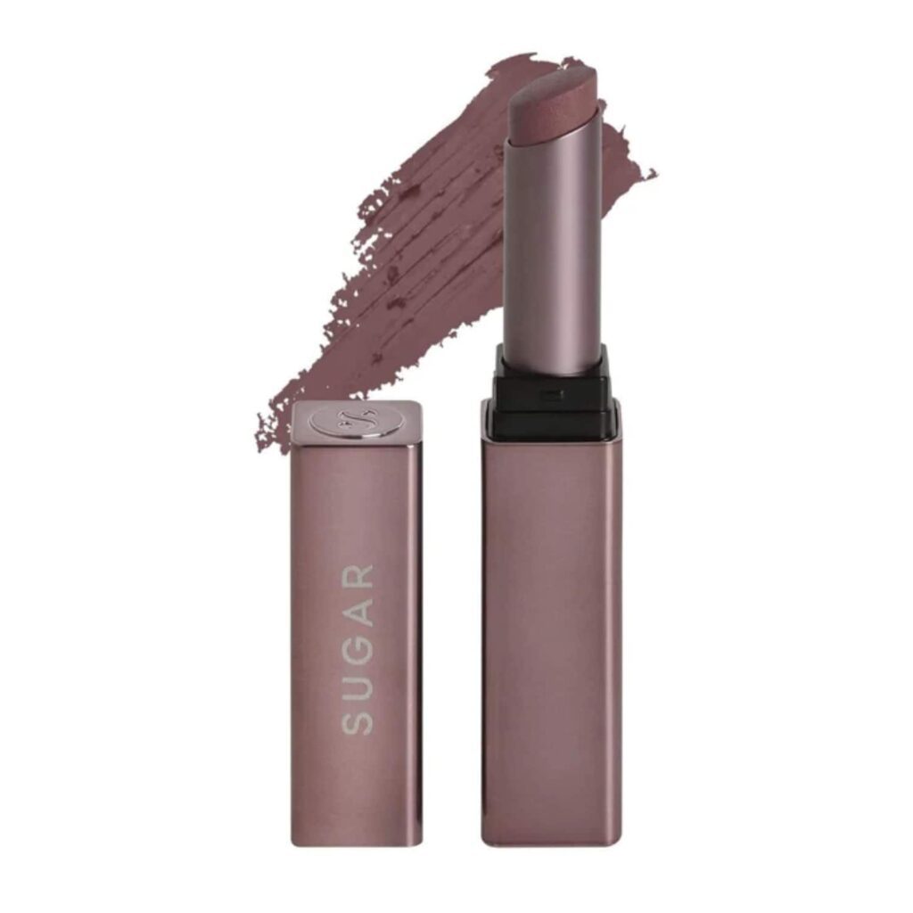 SUGAR Cosmetics Mettle Satin Lipstick - 07 Gabriella (Soft Dusty Nude) (2.2g) - SUGAR Cosmetics