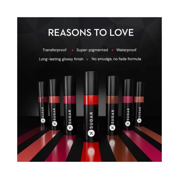 SUGAR Cosmetics Partner In Shine Transferproof Lip Gloss - 14 Sepia Shiraz (3 ml) - SUGAR Cosmetics