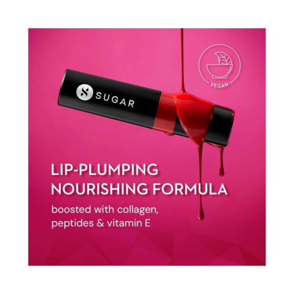 SUGAR Cosmetics Partner In Shine Transferproof Lip Gloss - 14 Sepia Shiraz (3 ml) - SUGAR Cosmetics