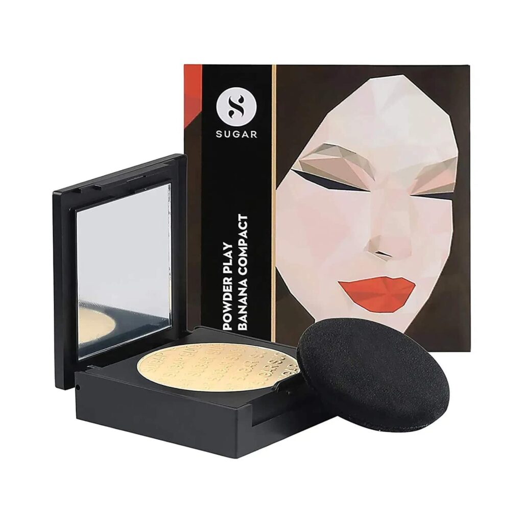 SUGAR Cosmetics Powder Play Banana Compact - (6g) - SUGAR Cosmetics
