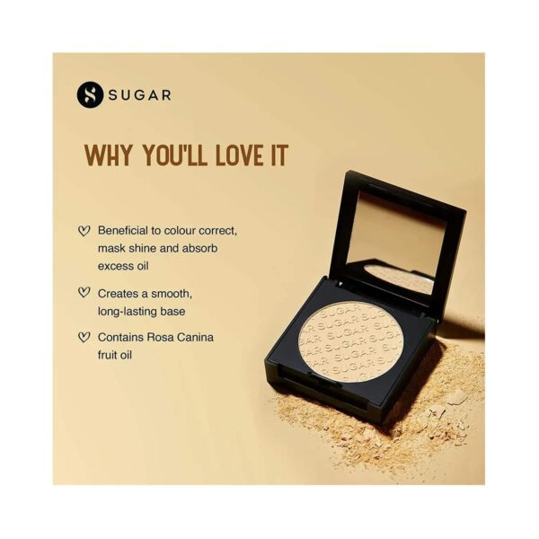 SUGAR Cosmetics Powder Play Banana Compact - (6g) - SUGAR Cosmetics