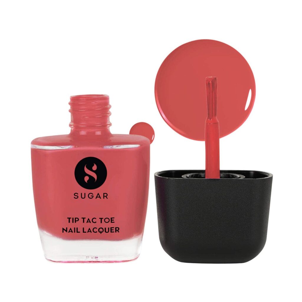 SUGAR Cosmetics Tip Tac Toe Nail Lacquer Classic - 31 Tangerine Treat (9ml) - SUGAR Cosmetics