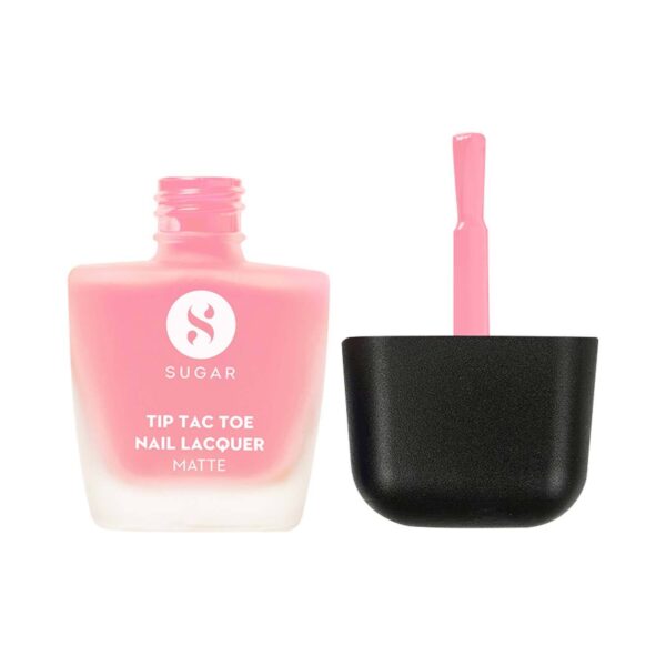 SUGAR Cosmetics Tip Tac Toe Nail Lacquer Matte 34 - Flamingo Flair (10 ml) - SUGAR Cosmetics