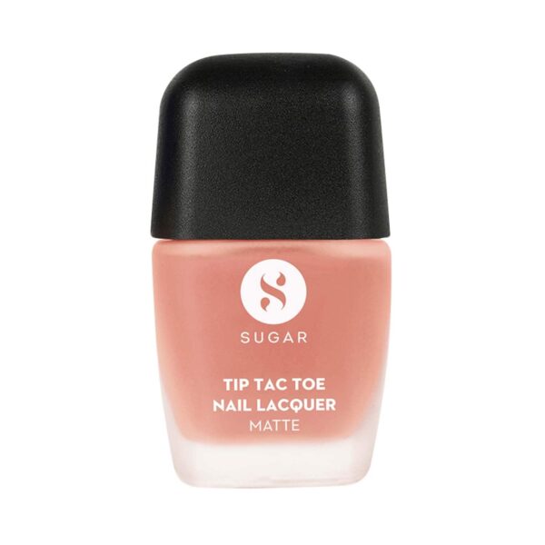 SUGAR Cosmetics Tip Tac Toe Nail Lacquer Matte 39 - Peach Party (10 ml) - SUGAR Cosmetics
