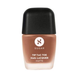 SUGAR Cosmetics Tip Tac Toe Nail Lacquer Matte 40 - Caramel Crunch (10 ml) - SUGAR Cosmetics