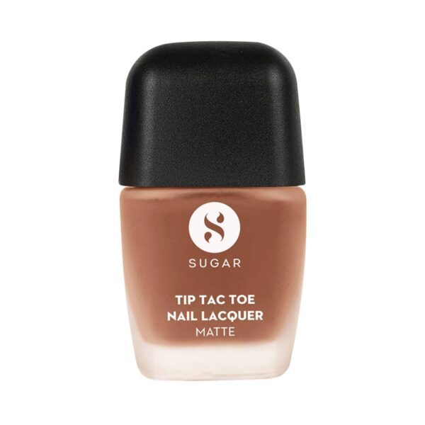 SUGAR Cosmetics Tip Tac Toe Nail Lacquer Matte 40 - Caramel Crunch (10 ml) - SUGAR Cosmetics