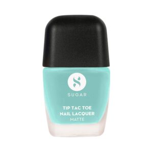 SUGAR Cosmetics Tip Tac Toe Nail Lacquer Matte 42 - Turquoise Tint (10 ml) - SUGAR Cosmetics