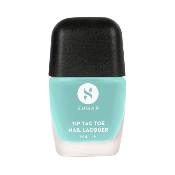 SUGAR Cosmetics Tip Tac Toe Nail Lacquer Matte 42 - Turquoise Tint (10 ml) - SUGAR Cosmetics