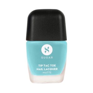 SUGAR Cosmetics Tip Tac Toe Nail Lacquer Matte 43 - Blue Bliss (10 ml) - SUGAR Cosmetics