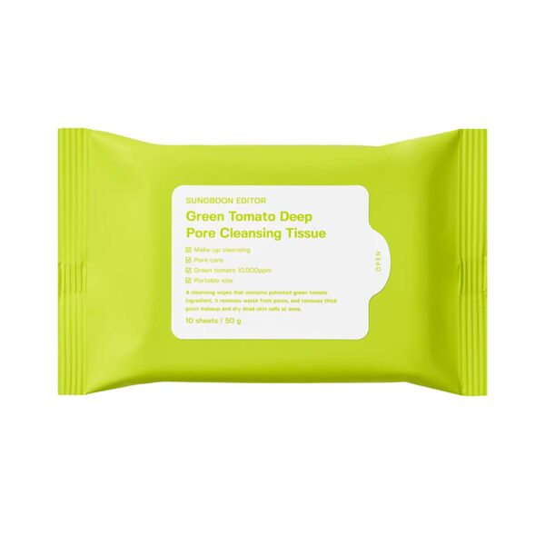 Sungboon Editor Green Tomato Deep Pore Cleansing Tissue (50 g) - Sungboon Editor