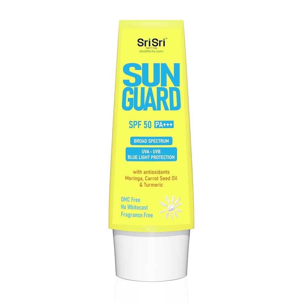 Sunguard SPF 50 PA+++ Broad UVA UVB Blue Light Spectrum, 50 g