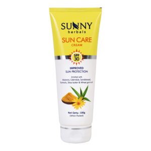 Sunny Non-Greasy Sun Care Cream (SPF-30) With Triple Action Protection From UVA & UVB Sun Rays | Protects Skin From Drying & Tanning | Gives Lightened Skin | All Skin Types...