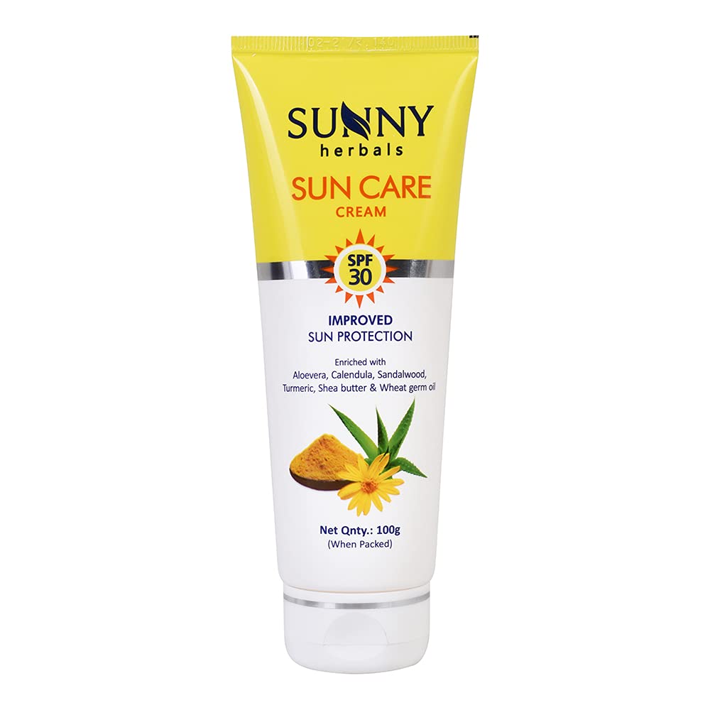 Sunny Non-Greasy Sun Care Cream (SPF-30) With Triple Action Protection From UVA & UVB Sun Rays | Protects Skin From Drying & Tanning | Gives Lightened Skin | All Skin Types...