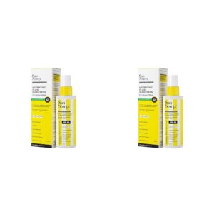 SunScoop Hydrating Face & Body Fluid Sunscreen Spray | SPF 60 PA++++ | Water Resistant With Zinc Oxide | Broad Spectrum, No White Cast, Non-Comedogenic Quick Absorbing | For Men...