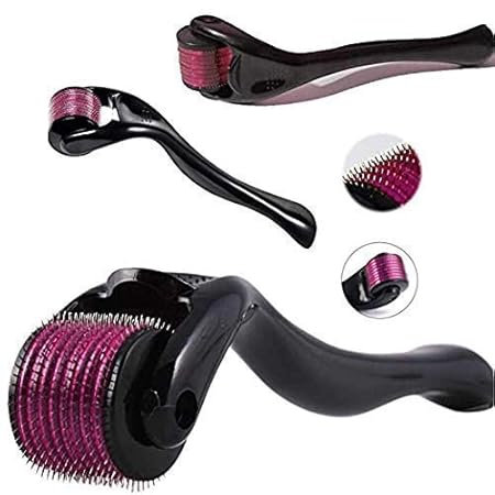 SWAURSAHA Derma Roller For Hair Growth & Anti Aging with 540 Titanium Alloy Micro Needles 0.5 mm | Suitable for Beard Also | Reduces Hair Fall | For Hair Thickening