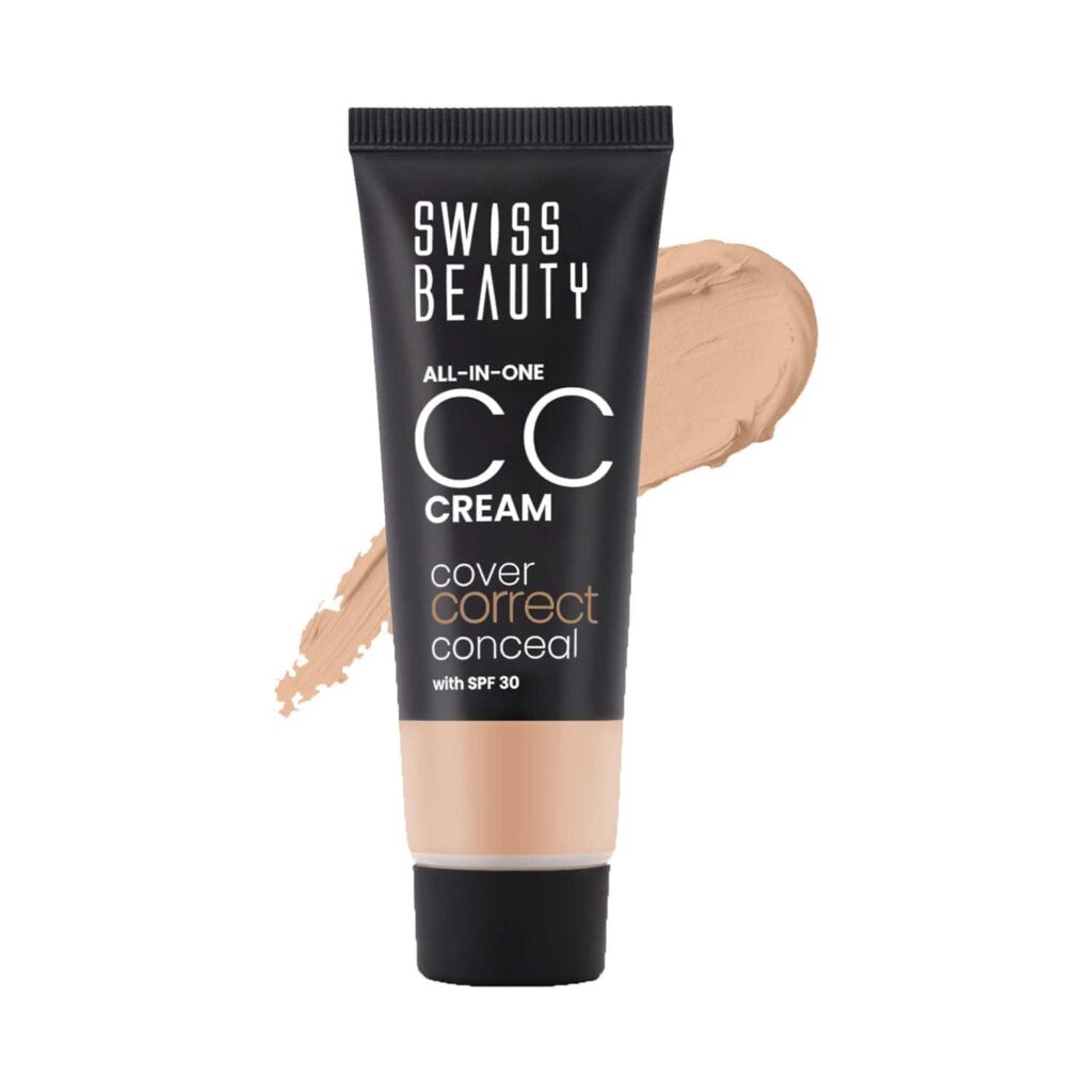 Swiss Beauty All-In-One CC Cream - Caramel Beige (25 g) - Swiss Beauty