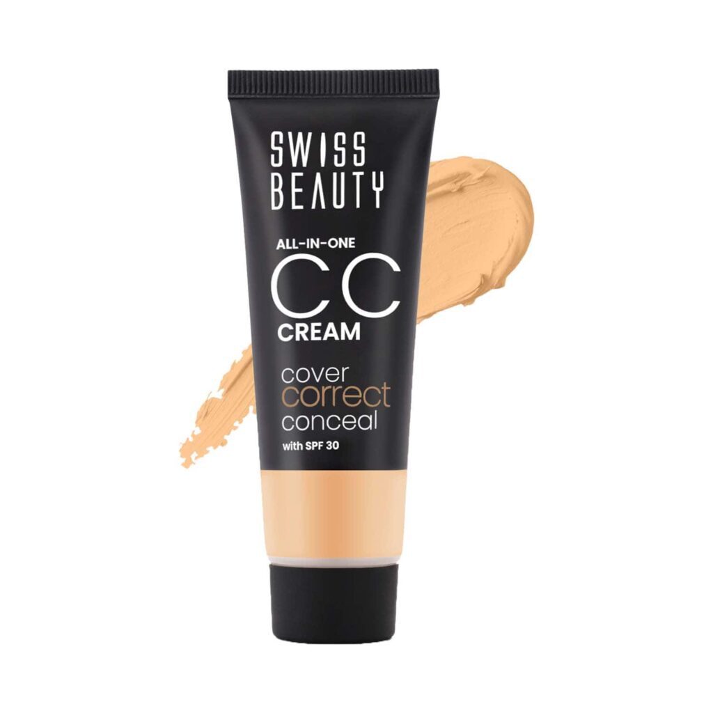 Swiss Beauty All-In-One CC Cream - Light Beige (25 g) - Swiss Beauty