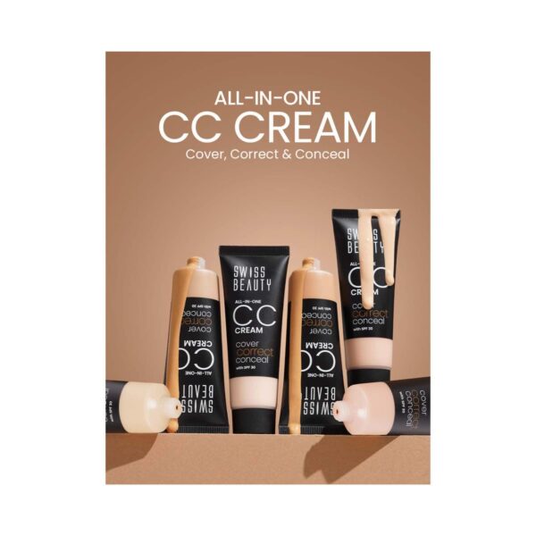 Swiss Beauty All-In-One CC Cream - Soft Ivory (25 g) - Swiss Beauty