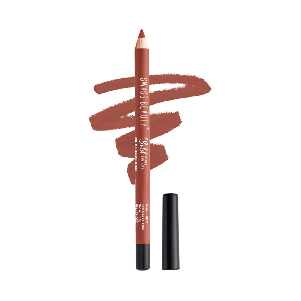 Swiss Beauty Bold Matt Lip Liner - Bobby (1.6 g) - Swiss Beauty