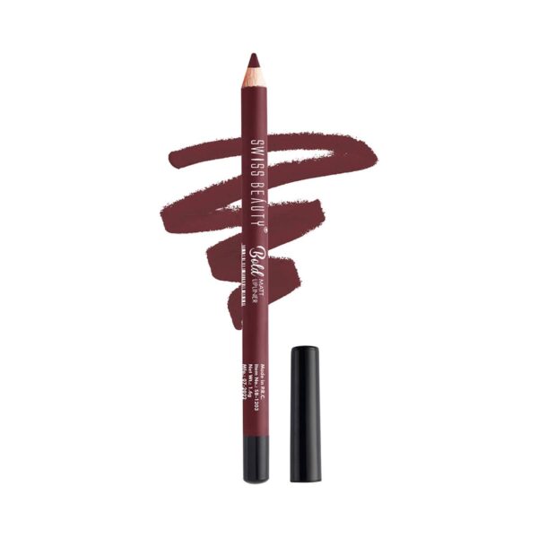 Swiss Beauty Bold Matt Lip Liner - Maroon (1.6 g) - Swiss Beauty