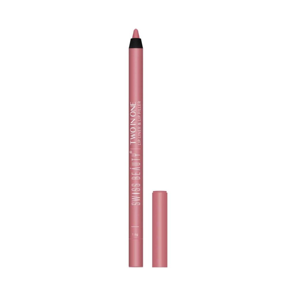 Swiss Beauty Bold Matt Two In One Lip Liner - Natural Pink (1.6 g) - Swiss Beauty