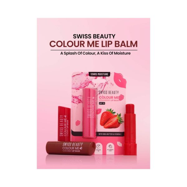 Swiss Beauty Color Me Lip Balm - Apple Burst (4.5 g) - Swiss Beauty