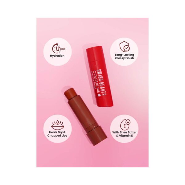 Swiss Beauty Color Me Lip Balm - Apple Burst (4.5 g) - Swiss Beauty