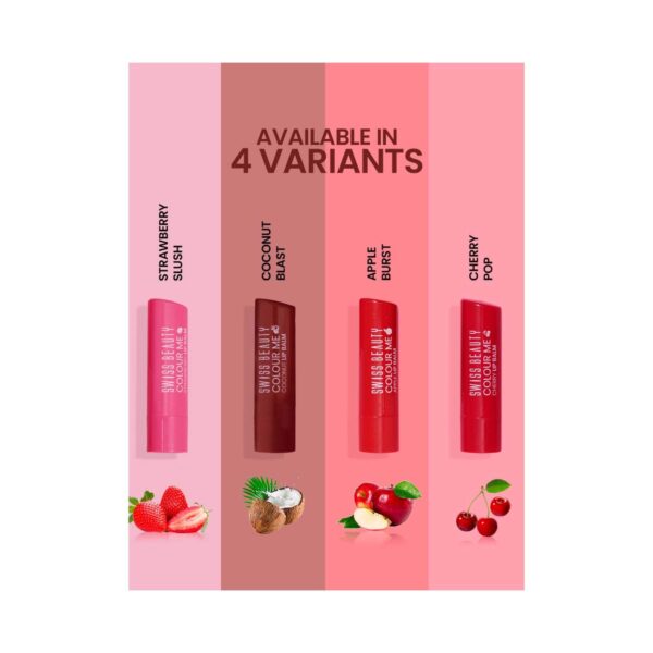 Swiss Beauty Color Me Lip Balm - Apple Burst (4.5 g) - Swiss Beauty