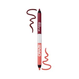 SWISS BEAUTY CRAZE It's Extraa Duo Matte Pencil Kajal with Vitamin E | 2-in-1 Shades | Highly Pigmented | Smudge-Proof | With Precise Tip | Shade- Gossip Girl, 2.6g |,Multicolor