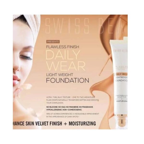 Swiss Beauty Daily Wear Lightweight Foundation - 02 Rose Blush (40g) - Swiss Beauty