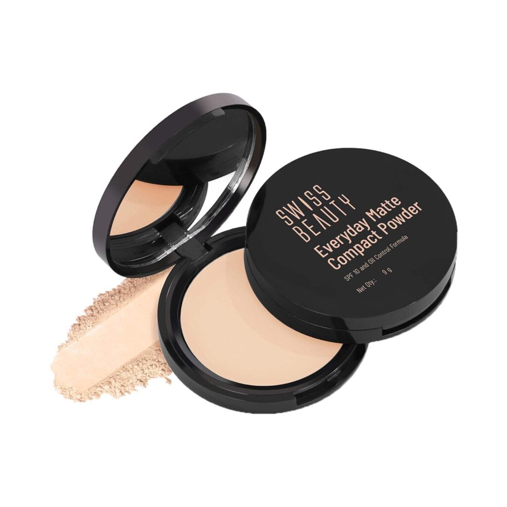 Swiss Beauty Everyday Matte Compact with SPF 10 - Honey (9 g) - Swiss Beauty