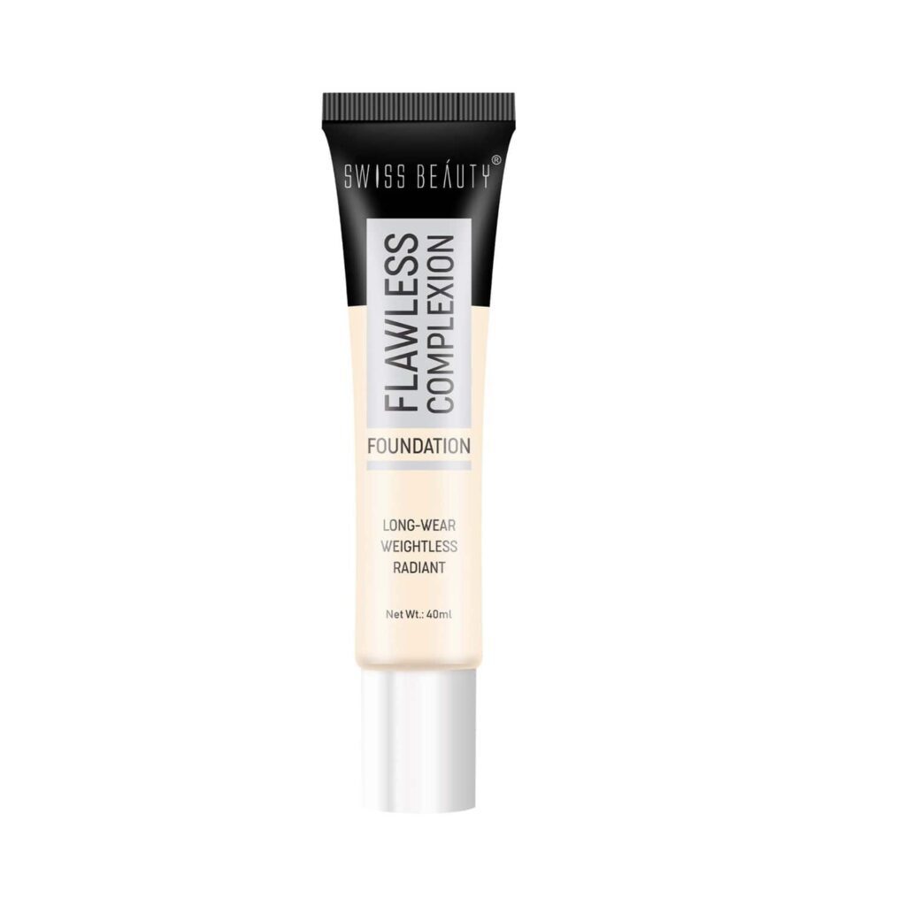 Swiss Beauty Flawless Complexion Foundation - 01 Ivory Rose (40ml) - Swiss Beauty