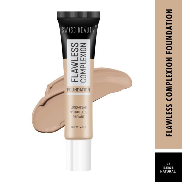 Swiss Beauty Flawless Complexion Foundation - Beige Natural (40ml) - Swiss Beauty
