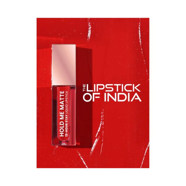 Swiss Beauty Hold Me Matte Liquid Lipstick - 28 Passionate Red (4.5ml) - Swiss Beauty