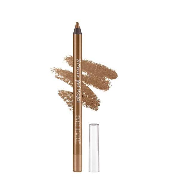 SWISS BEAUTY Intensegel Kajal Eyeliner, Eye Makeup, Matte Finish Bronze, 1.2G