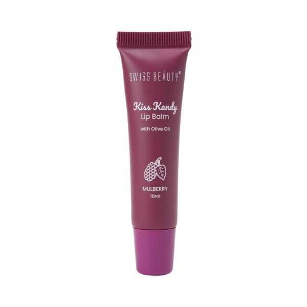 Swiss Beauty Kiss Kandy Lip Balm with Olive Oil - Mulberry (10 ml) - Swiss Beauty