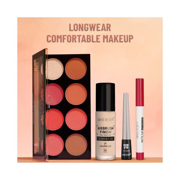Swiss Beauty Matte Cat Lip Crayon - Flattering Peach (1.5 g) - Swiss Beauty