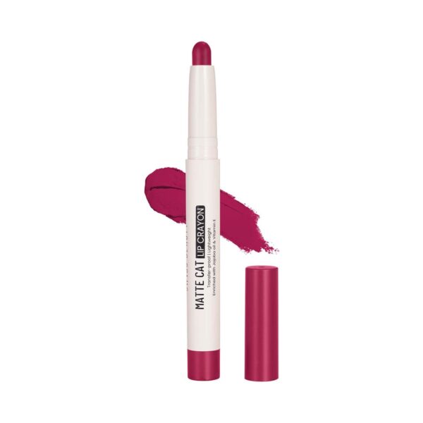 Swiss Beauty Matte Cat Lip Crayon - Sinful Scarlet (1.5 g) - Swiss Beauty