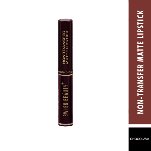 Swiss Beauty Non-Transfer Matte Lipstick - 11 Chocolava (2g) - Swiss Beauty