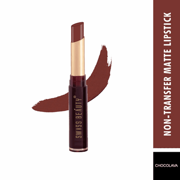 Swiss Beauty Non-Transfer Matte Lipstick - 11 Chocolava (2g) - Swiss Beauty