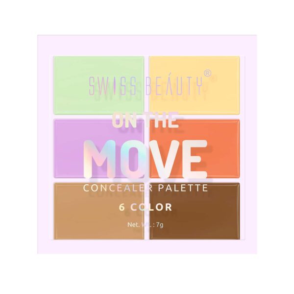 Swiss Beauty On The Move Concealer Palette - 03 Correct & Contour (7g) - Swiss Beauty