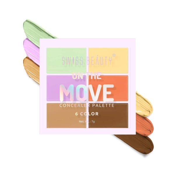 Swiss Beauty On The Move Concealer Palette - 03 Correct & Contour (7g) - Swiss Beauty