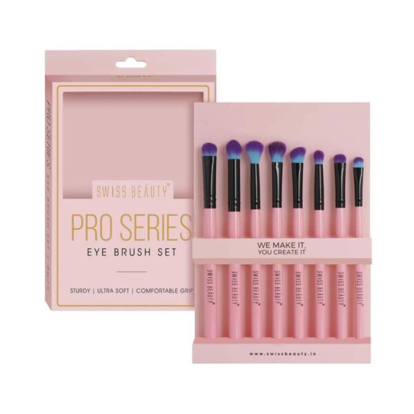 Swiss Beauty Pro Series Eye Brush Set (8 pcs) - Swiss Beauty